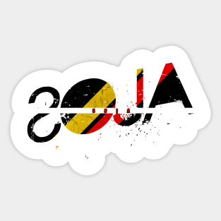 vintage typo Soja Sticker